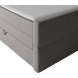 MID.YOU POSTELJA BOXSPRING 180 cm x 200 cm , kovina, umetna masa, tekstil, karton, leseni material srebrne barve | Shoptok.si