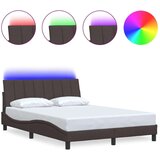  Posteljni okvir brez vzmetnice temno rjav 120x200 cm blago, (21792210) | Shoptok.si