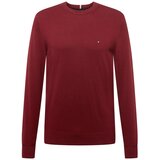 Tommy Hilfiger Pulover temno modra / burgund / živo rdeča / bela Cene