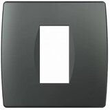 ELEMENT SYSTEM Okvir za modularne vtičnice in stikala TEM Soft (1 modul, antracit) | Shoptok.si