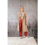 HAKKE Shawl Collar Sleeve Elastic Trench | Shoptok.si
