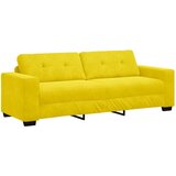  Set sofe od 3 dijela s jastucima žute boje od baršuna | shoptok.hr