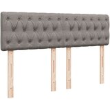  Krevet s oprugama i madracem smeđesivi 140 x 190 cm od tkanine | shoptok.hr