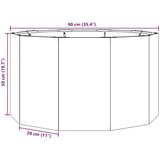  Sadilica Srebrno 90 x 90 x 50 cm Nehrđajući čelik | shoptok.hr