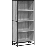  Polica za knjige Siva Sonoma 60x35x139 cm Konstruirano drvo | shoptok.hr