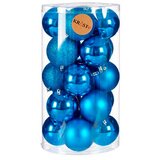  Set božićnih kuglica Plava Plastika 8 x 9 x 8 cm (6 kom.) | shoptok.hr