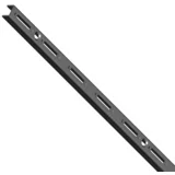 Stenska tirnica EL 50 (Dolžina: 100 cm, Ustrezno za: Nosilce z razmikom 50 mm, Sistem lukenj, Črne barve)