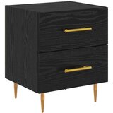  Noćni ormar s ladicama 2 pcs Crni hrast 40 x 35 x 47,5 cm | shoptok.hr
