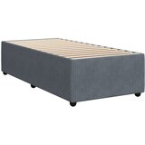 Box spring krevet s madracem tamnosivi 90x200 cm baršunasti | shoptok.hr