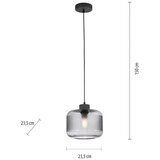PAUL NEUHAUS 2005-25 - Luster na sajli BOLETUS 1xE27/10W/230V prečnik 23,5 cm siva | Eponuda.com