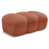 Bobochic Paris Opečnato oranžen tabure iz tkanine bouclé Hippolyte – | Shoptok.si