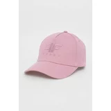 4f pamučna kapa sa šiltom boja: ružičasta, glatka