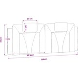  Jastuk za uzglavlje Viana smeđi 120 cm od umjetne kože | shoptok.hr