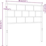  Kovinsko vzglavje belo 75 cm, (20952879) | Shoptok.si