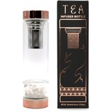  Steklenička za čaj s kristali – Kamena strela, 500 ml - Rose Quartz, Glass, Metal - Rojstni dan - Birma - Za 30 let - Dan žena Cene
