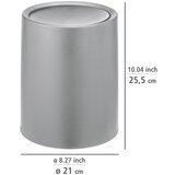 Wenko Siva plastična kanta za smeće 6 l Atri – | shoptok.hr