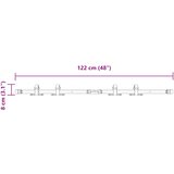  Komplet kliznih vrata ormarića 122 cm ugljični čelik | shoptok.hr
