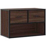 TV omarica rjavi hrast 60x31x39,5 cm inženirski les in kovina | Shoptok.si