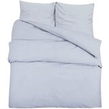  Set posteljine za poplun sivi 220 x 240 cm pamučni | shoptok.hr