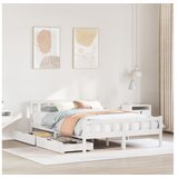 vidaXL Okvir kreveta bez madraca bijeli 160x200 cm od masivne borovine | shoptok.hr