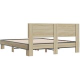  Okvir za krevet boja hrasta 160x200 cm konstruiran drvo i metal | shoptok.hr