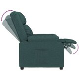  Naslonjač od tkanine tamnozeleni - Tamnozelena 1 | shoptok.hr