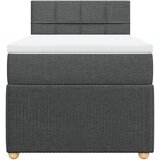  Okvir kreveta s oprugama i madrac tamnosivi 80x200cm od tkanine | shoptok.hr