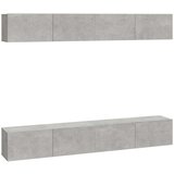 vidaXL Stenske TV omarice 4 kosi betonsko sive 100x30x30 cm | Shoptok.si