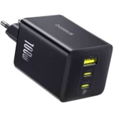 Hišni polnilec EnerFill FE11 100W, 5A, 1 x USB-A, 2 x USB-C, siv