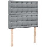  Krevet s oprugama i madracem svjetlosivi 120x190 cm od tkanine | shoptok.hr