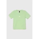 Adidas Otroška kratka majica zelena barva