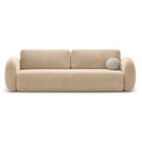 Cosmopolitan Design Bež žametna raztegljiva/s prostorom za shranjevanje sedežna garnitura 262 cm Tonale – | Shoptok.si