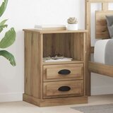 vidaXL Nočna omarica artisan hrast 43 x 36 x 60 cm Konstruiran les | Shoptok.si