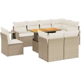  9-dijelni set vrtnih sofa s jastucima bež od poliratana | shoptok.hr