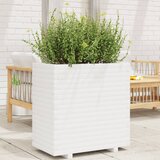 Maison Chic Vrtno cvetlično korito - Cvetlični Lonec belo 70x40x72 cm trdna borovina, (21789186) | Shoptok.si