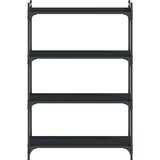  Regal za knjige s 4 razine crni 80x30x120 cm konstruirano drvo | shoptok.hr