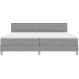  s opruga kutije Svijetlo siva 200 x 200 cm tkanina | shoptok.hr