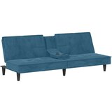  Raztegljiv kavč z držali za skodelice moder žamet, (20697865) | Shoptok.si