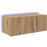 TV zidni ormar s LED svjetlima Umjetnički hrast 80 x 35 x 31 cm | Eponuda.com