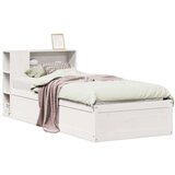 vidaXL Okvir kreveta bez madraca bijeli 100x200 cm konstruirano drvo | shoptok.hr