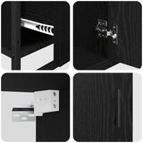 vidaXL Komplet pohištva za kopalnico 3 pcs Črni hrast 90 x 33 x 60 cm | Shoptok.si