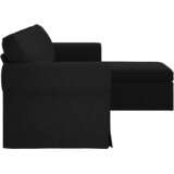 SOFA Crna 245 x 138 x 80 cm tkanina | shoptok.hr