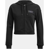 Under Armour Pjt Rck HW Terry FZ Q4-BLK Black Crop Top | ePonuda.com