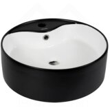 Hidrosan umivaonik umetnički 46x46 Black White W1107A Cene