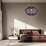 Candellux Lighting Crna viseća svjetiljka s tekstilnim sjenilom ø 60 cm Mellow – | shoptok.hr