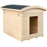 Timbela Lesena pasja uta za zunanjo uporabo - zaščitena streha - 87 x 102 x H85 cm, velikost S (za majhnega psa) - M405-1, (21884952) | Shoptok.si