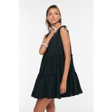 Trendyol Black Oversize Voile Beach Dress Cene