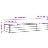  Sadilica Svijetlo siva 195 x 100 x 45 cm Cinkani čelik | shoptok.hr