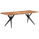  Blagovaonski stol 200 x 90 x 76 cm od masivnog drva bagrema | shoptok.hr