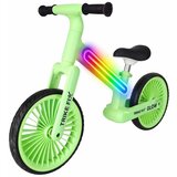 Trike Fix Glow dječji balans bicikl s LED rasvjetom, neonsko zeleni Slike